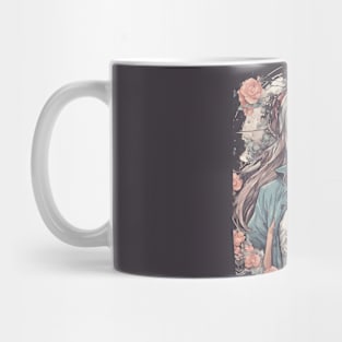 Serenity Blossom Anime Woman Manga Character Mug